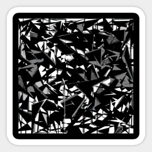 Egnimatic - Black and White Abstract Art, Mug, Tote Sticker